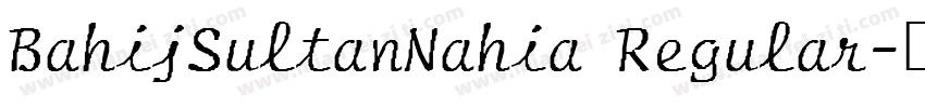 BahijSultanNahia Regular字体转换